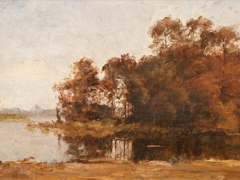 1848-Dirk Gerard Ezerman - Scena fluviale